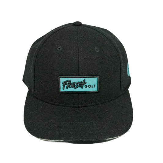Black Flannel Snapback - Fresh GolfOne size