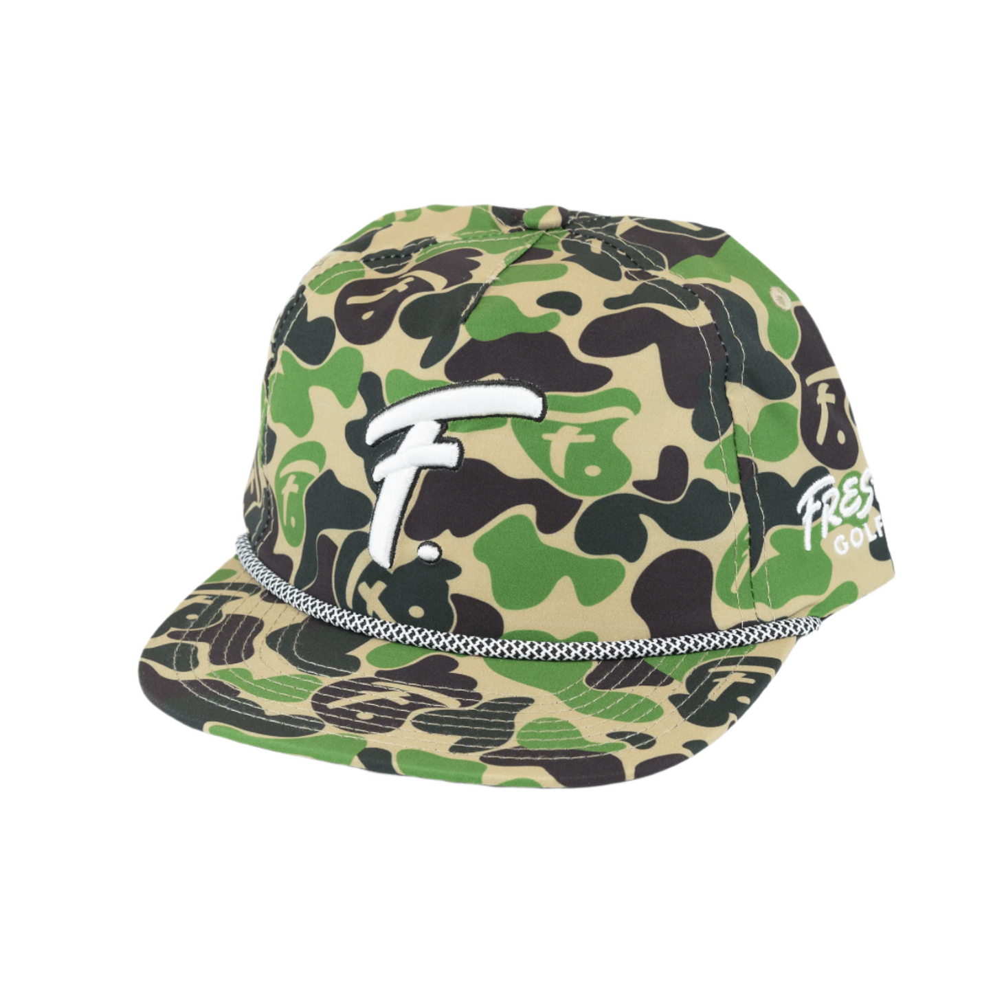 Fresh Golf Camo Snapback - Fresh GolfBlack w/ White