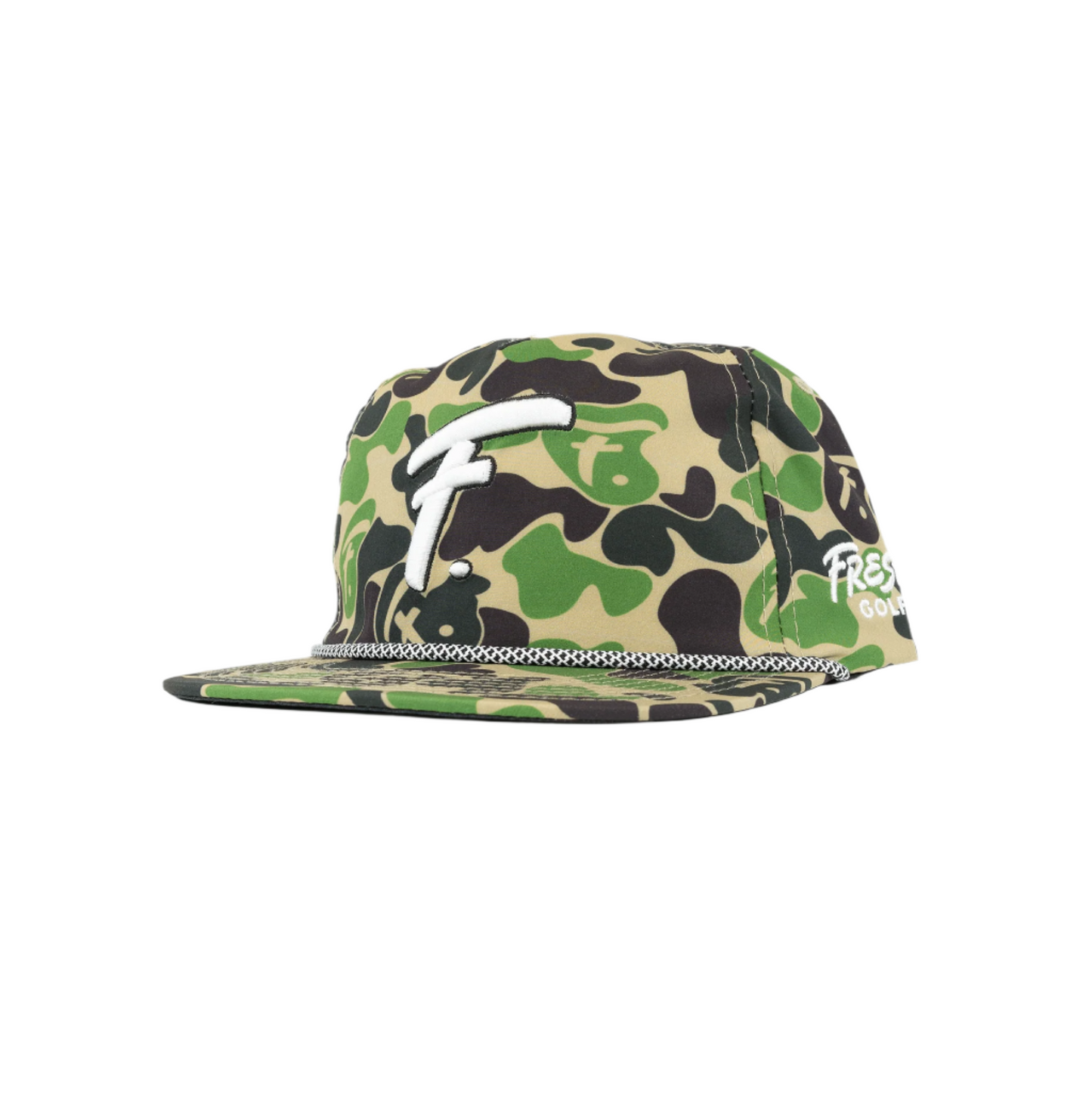Fresh Golf Camo Snapback - Fresh GolfBlack w/ White