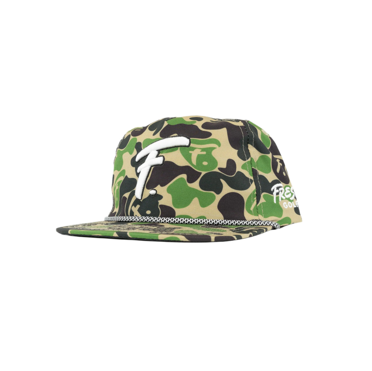 Fresh Golf Camo Snapback - Fresh GolfBlack w/ Orange
