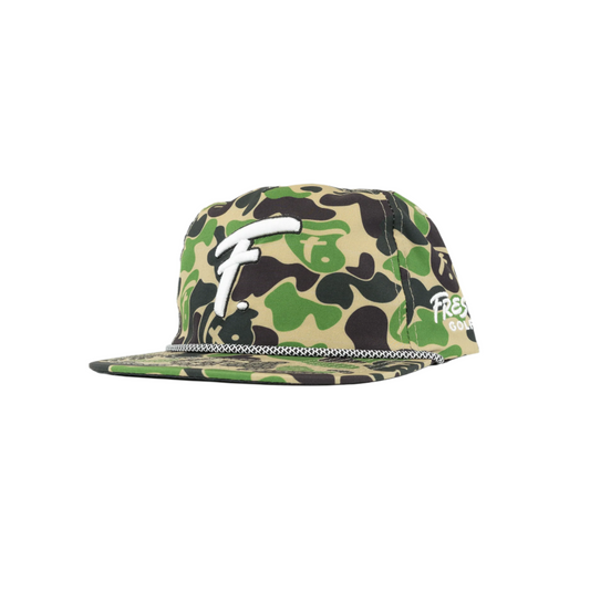 Fresh Golf Camo Snapback - Fresh GolfBlack w/ Orange