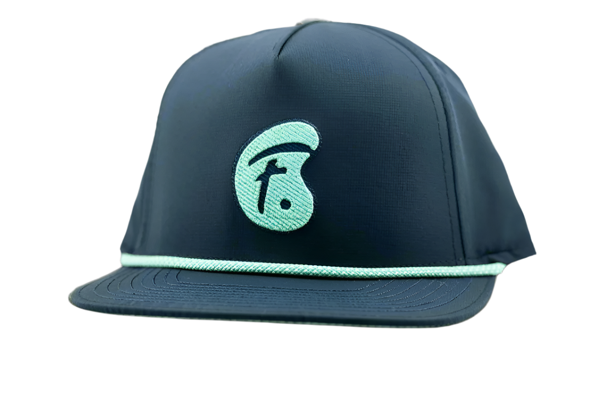 Fresh Golf Flat Bill Snapback - Navy & Seafoam - Fresh Golf
