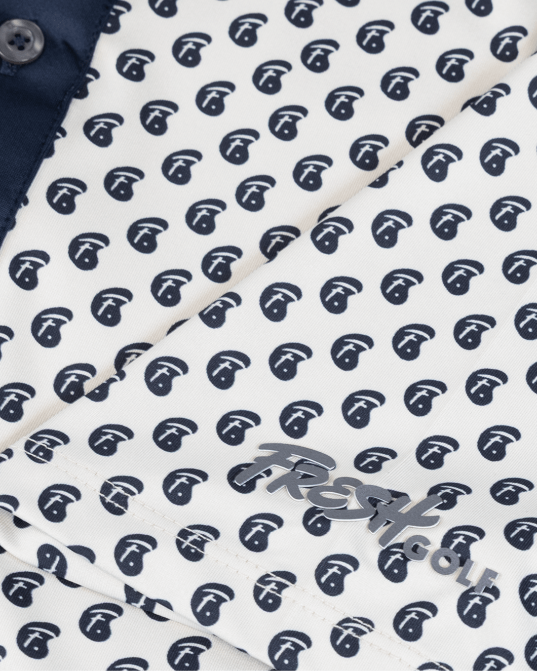 Fresh Golf Icon Polo - Silver & Navy - Fresh GolfS