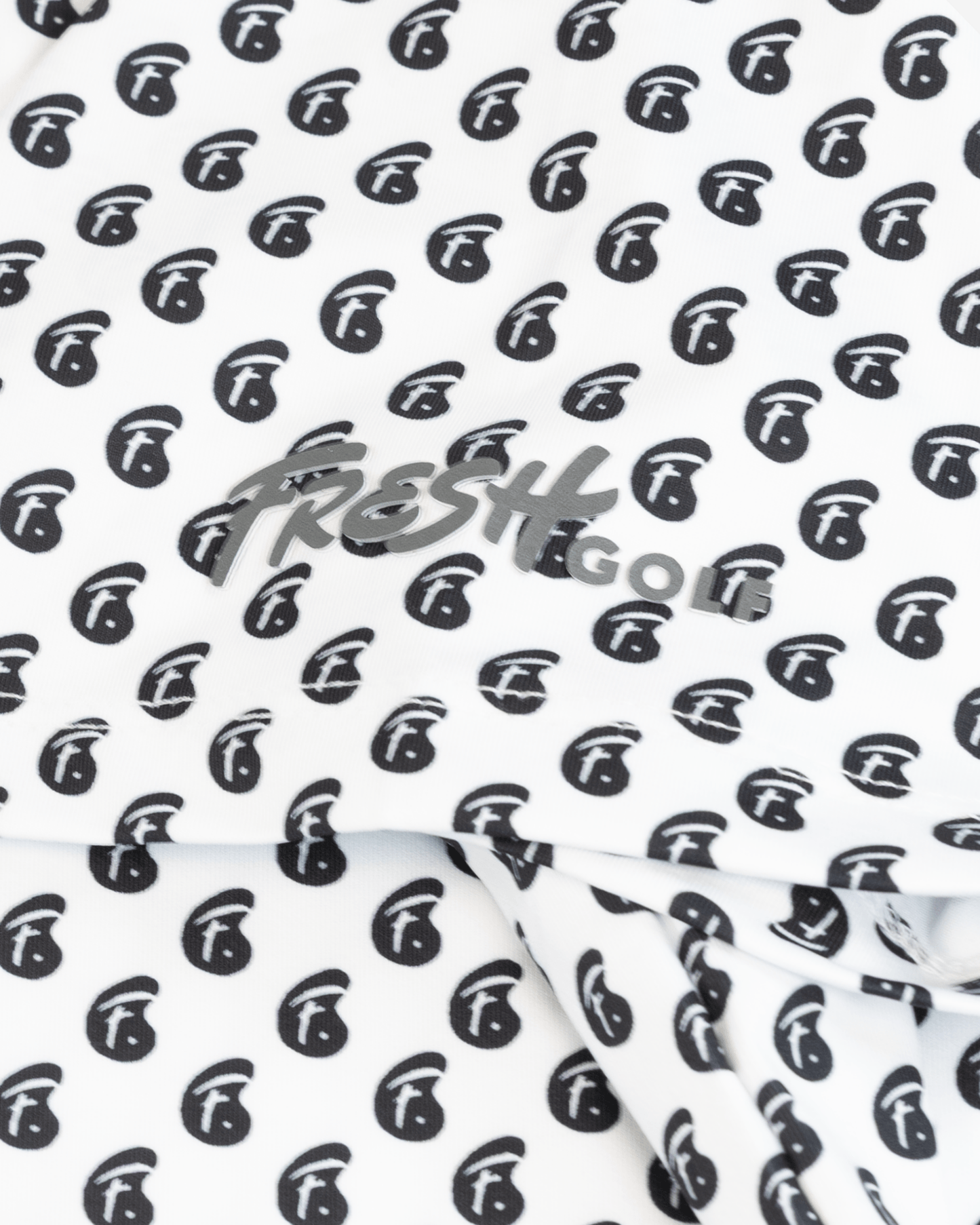 Fresh Golf Icon Polo - White & Black - Fresh GolfS