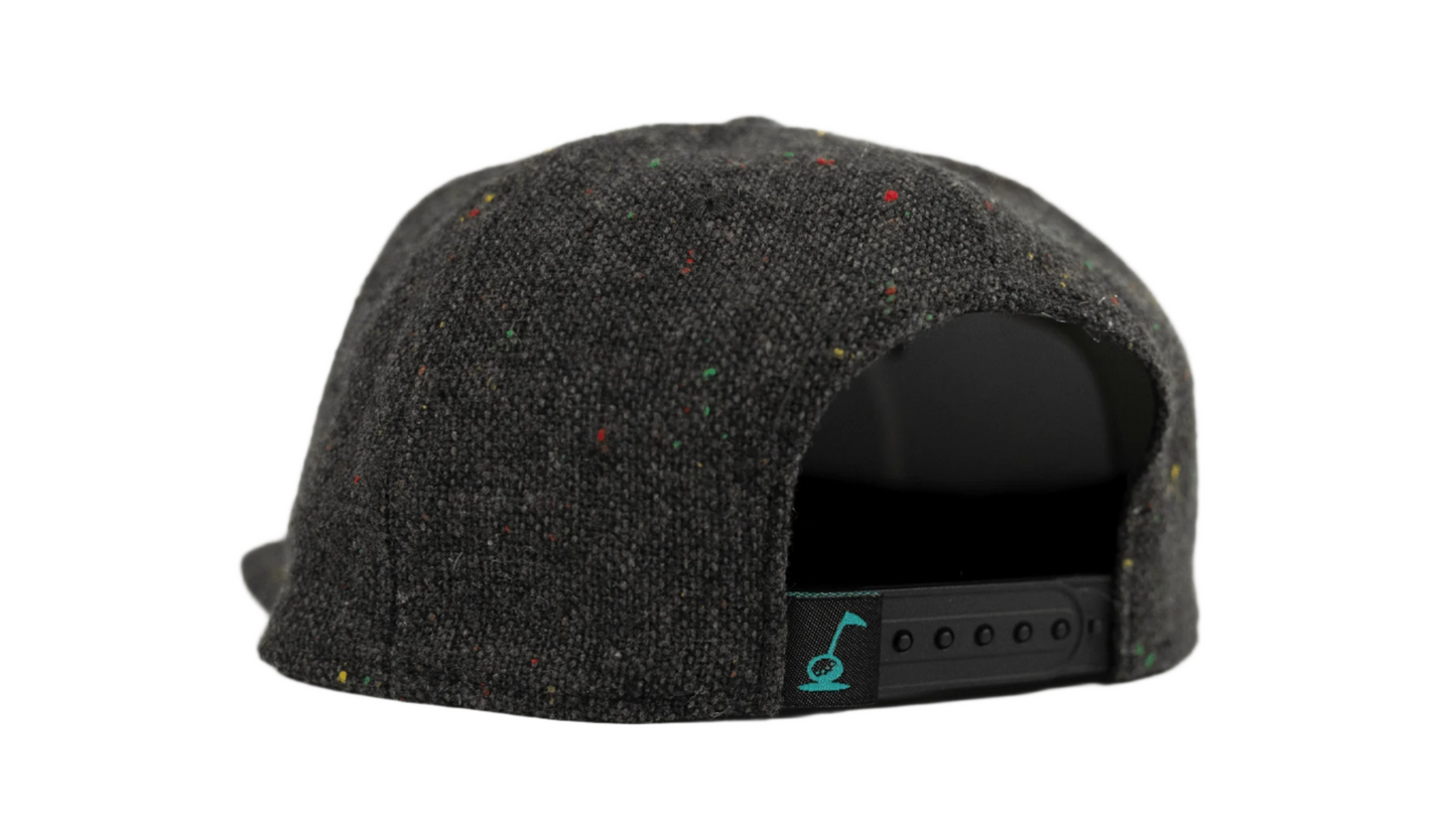 Gunmetal Fleck Tweed Snapback - Fresh GolfOne size