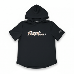 Camo Short - Sleeve Hoodie - Fresh GolfObsidian