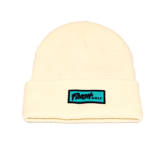 Cream Fresh Golf Beanie - Fresh GolfHeather Cream