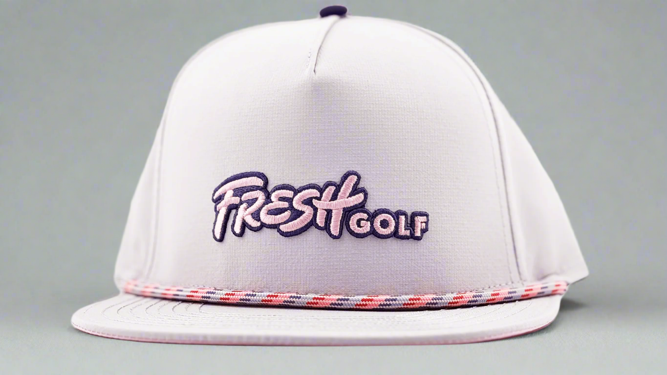 Fresh Golf Flat Bill Rope Snapback - Lavender - Fresh Golf