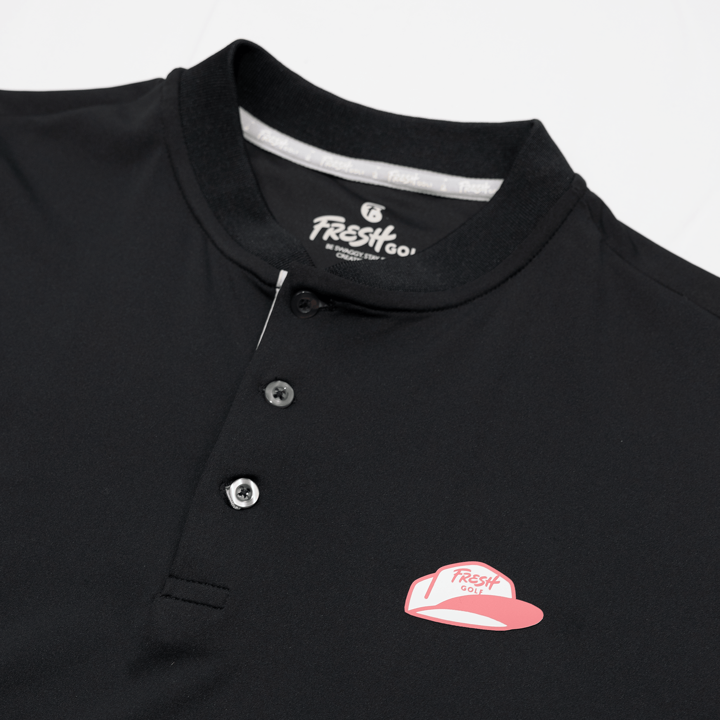 Fresh Golf Henley - Black - Fresh GolfS