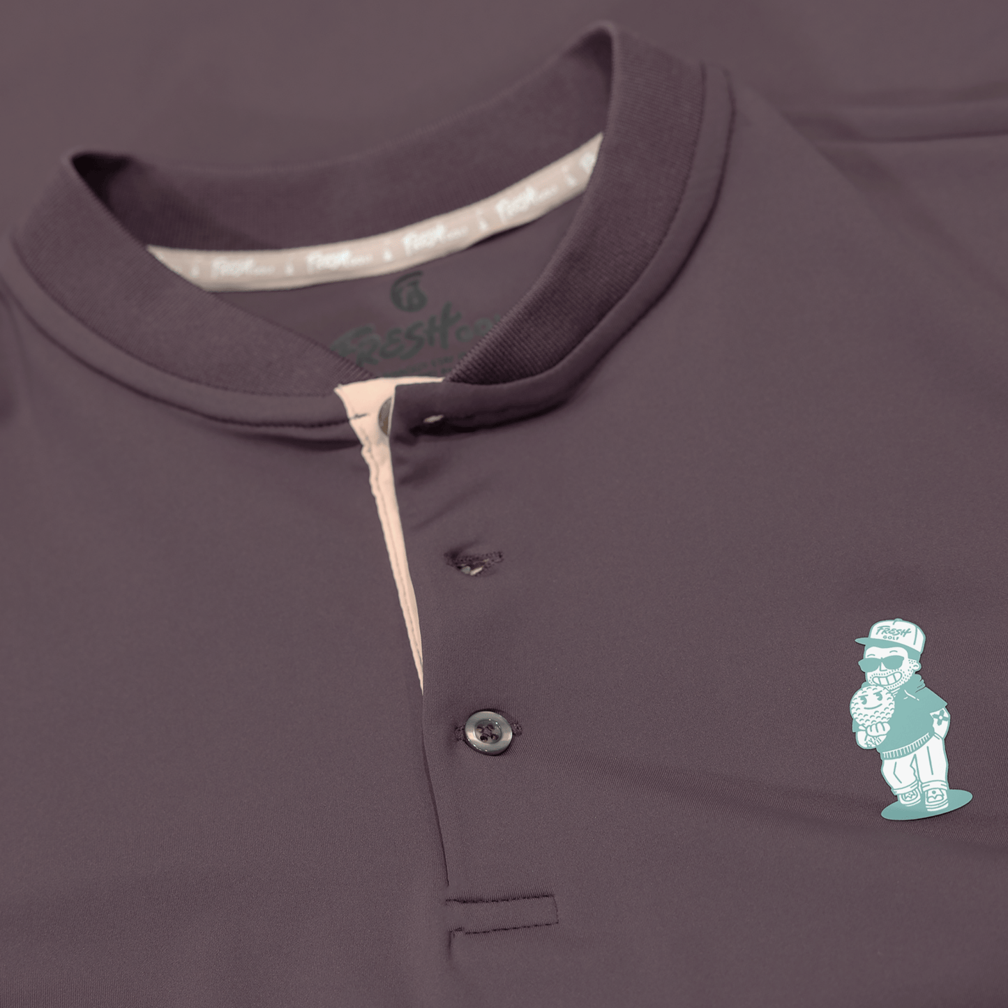 Fresh Golf Henley - Plum - Fresh GolfPlum