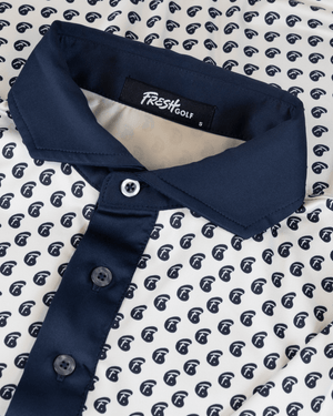 Fresh Golf Icon Polo - Silver & Navy - Fresh GolfS