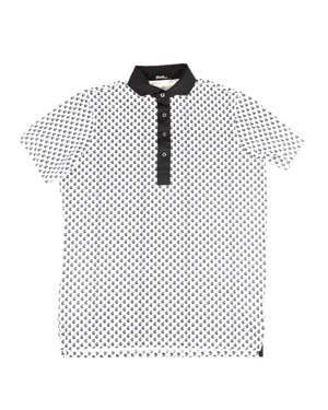 Fresh Golf Icon Polo - White & Black - Fresh GolfS