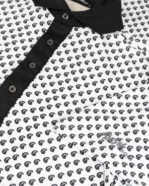 Fresh Golf Icon Polo - White & Black - Fresh GolfS