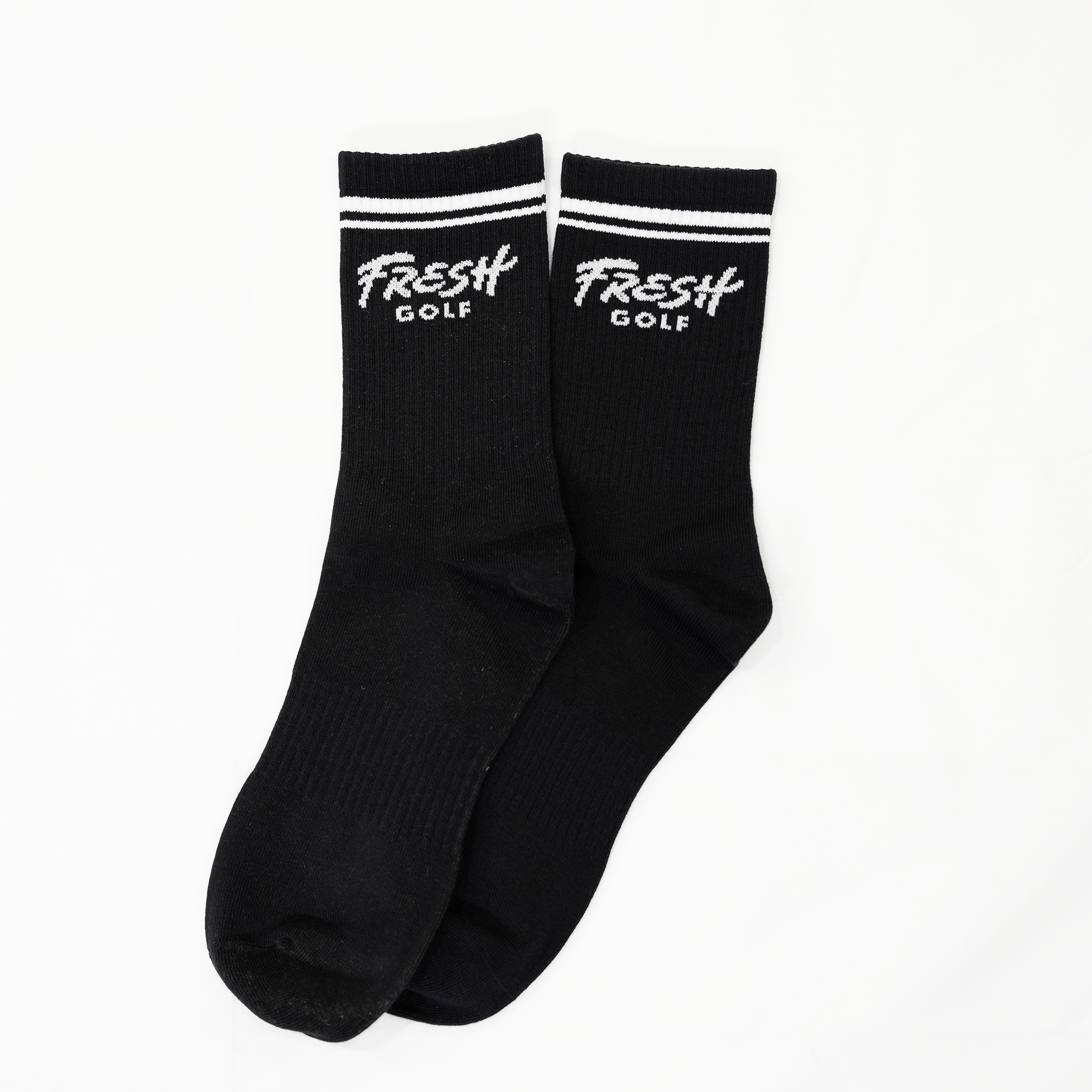 Fresh Golf Script Sock - Fresh GolfWhite