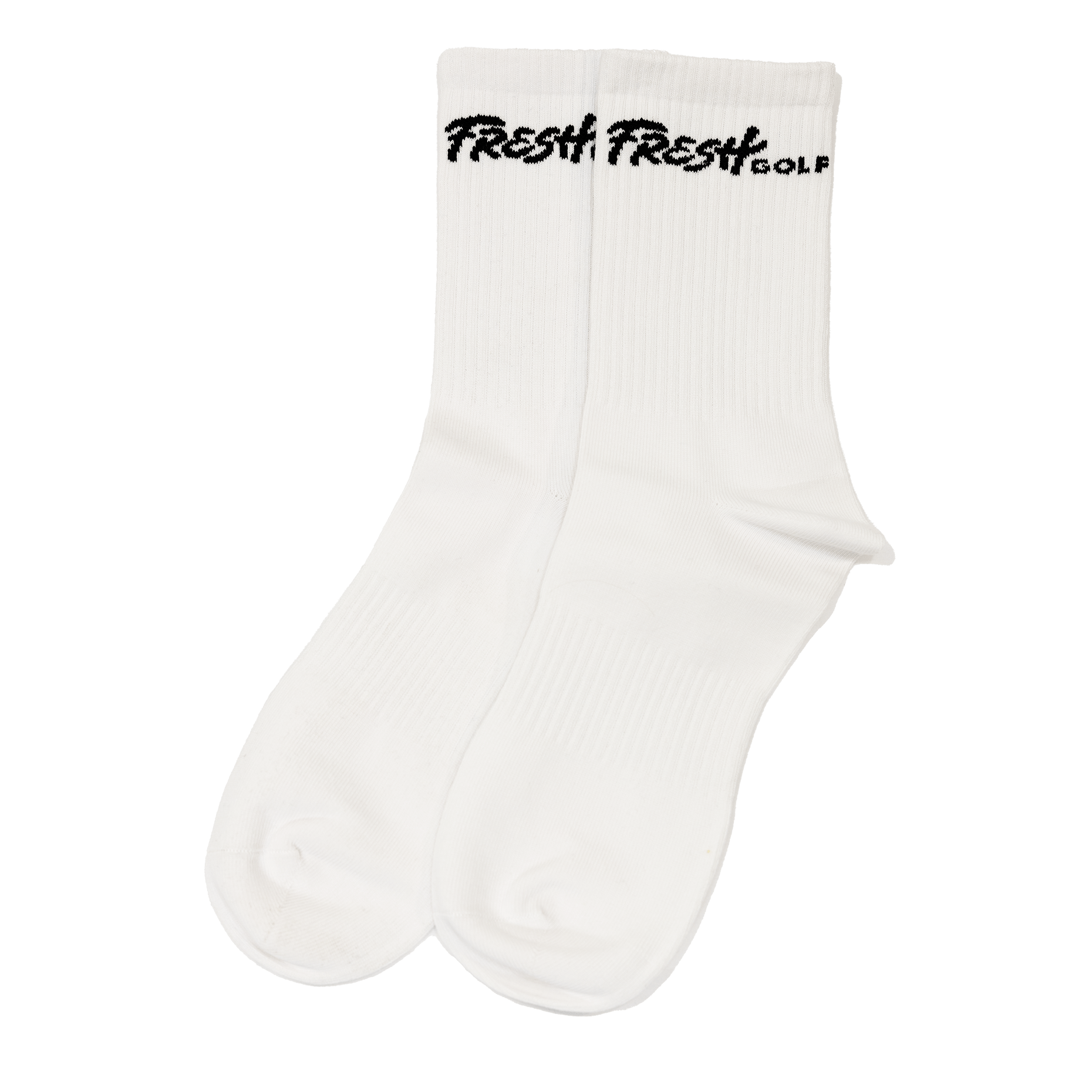 Fresh Golf Script Sock - Fresh GolfWhite