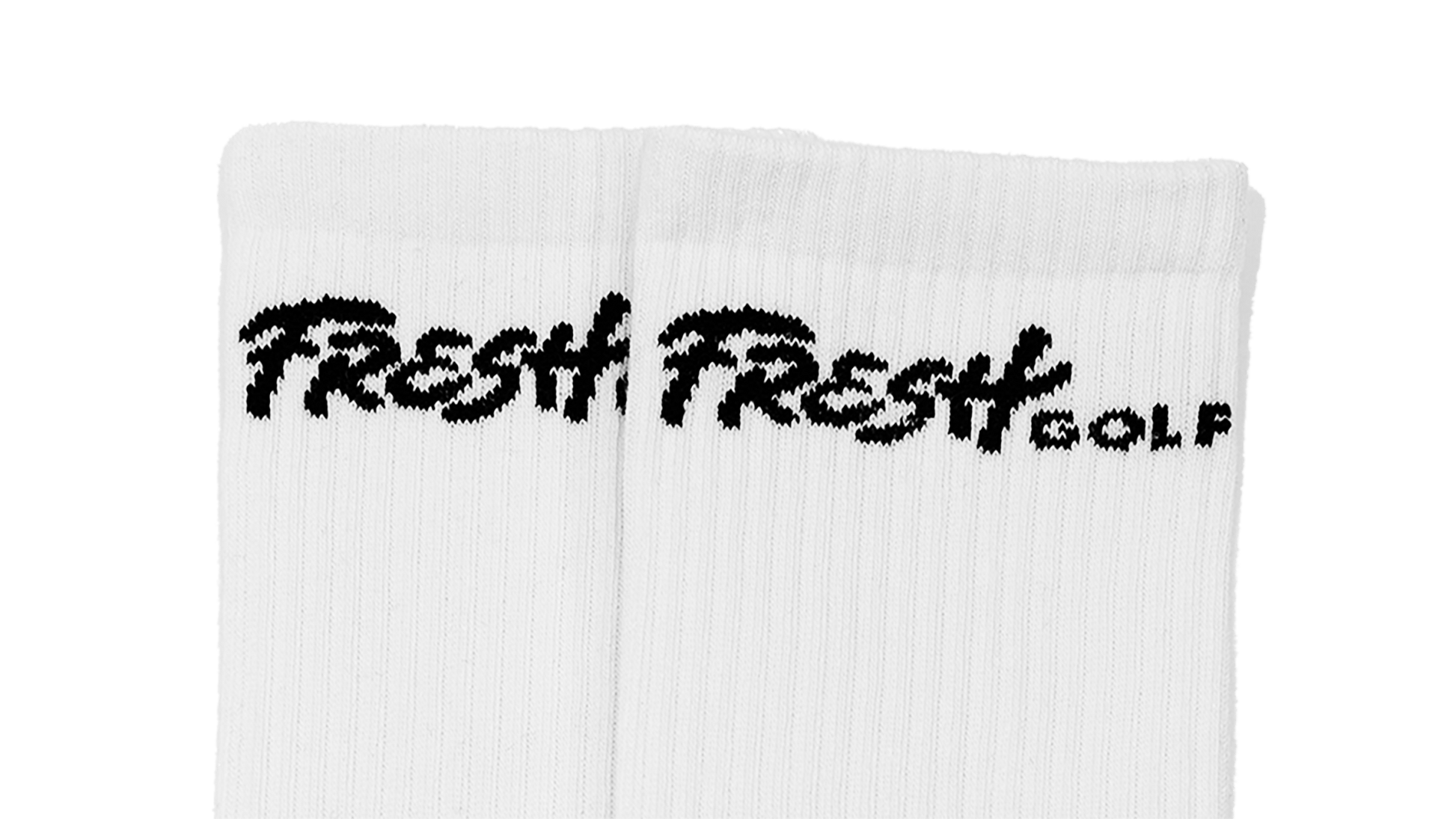 Fresh Golf Script Sock - Fresh GolfWhite