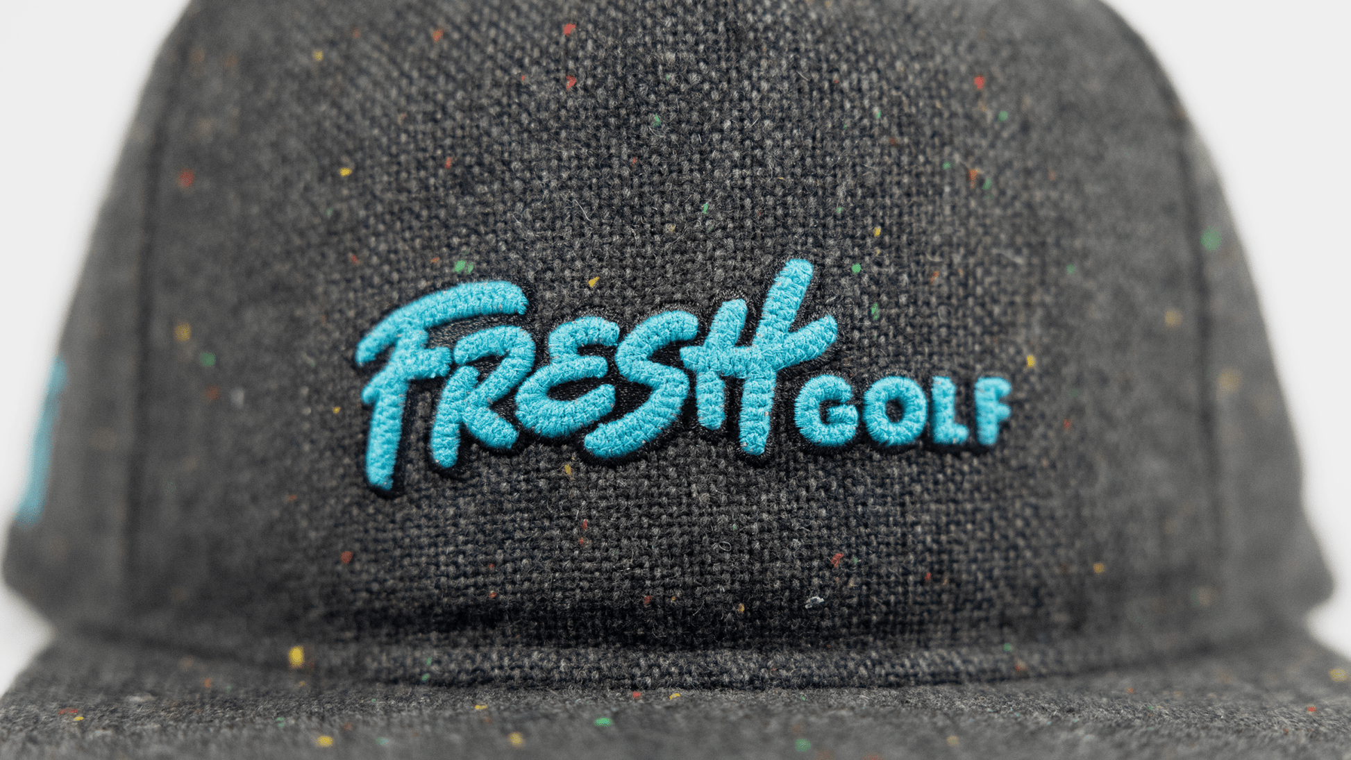 Gunmetal Fleck Tweed Snapback - Fresh GolfOne size