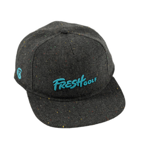 Gunmetal Fleck Tweed Snapback - Fresh GolfOne size