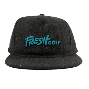 Gunmetal Fleck Tweed Snapback - Fresh GolfOne size