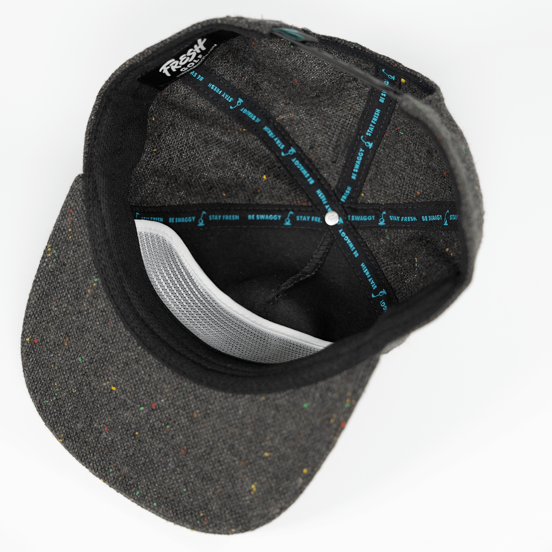 Gunmetal Fleck Tweed Snapback - Fresh GolfOne size