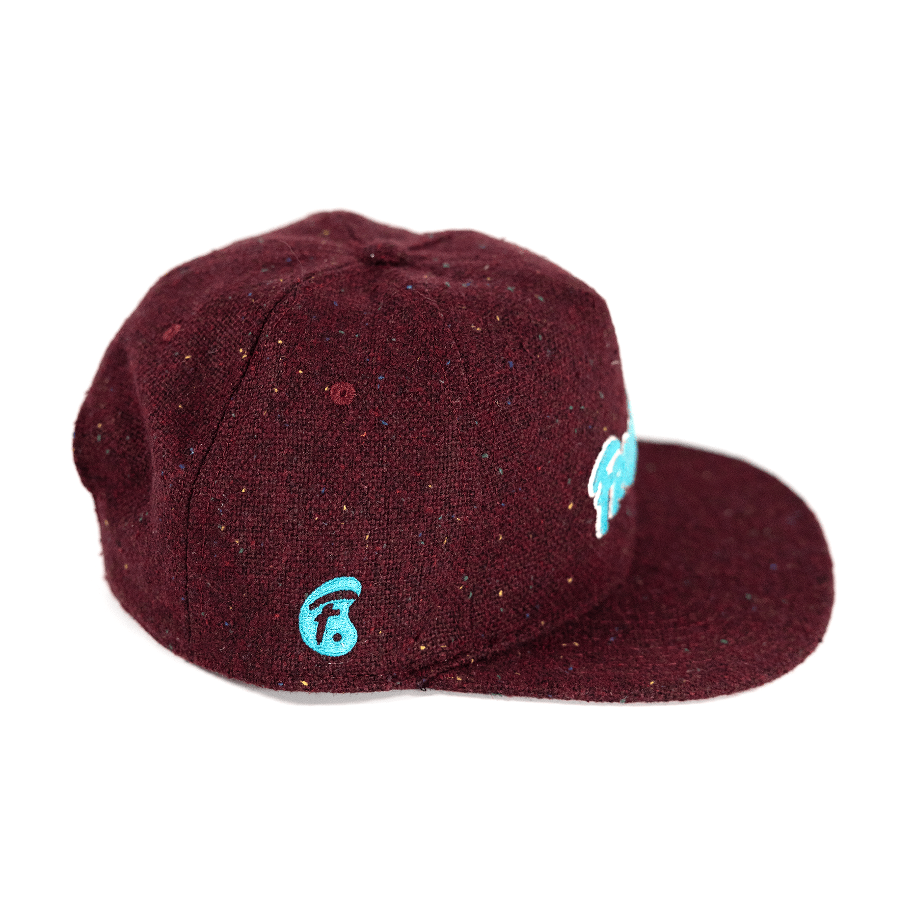 Maroon Fleck Tweed Snapback - Fresh GolfOne size