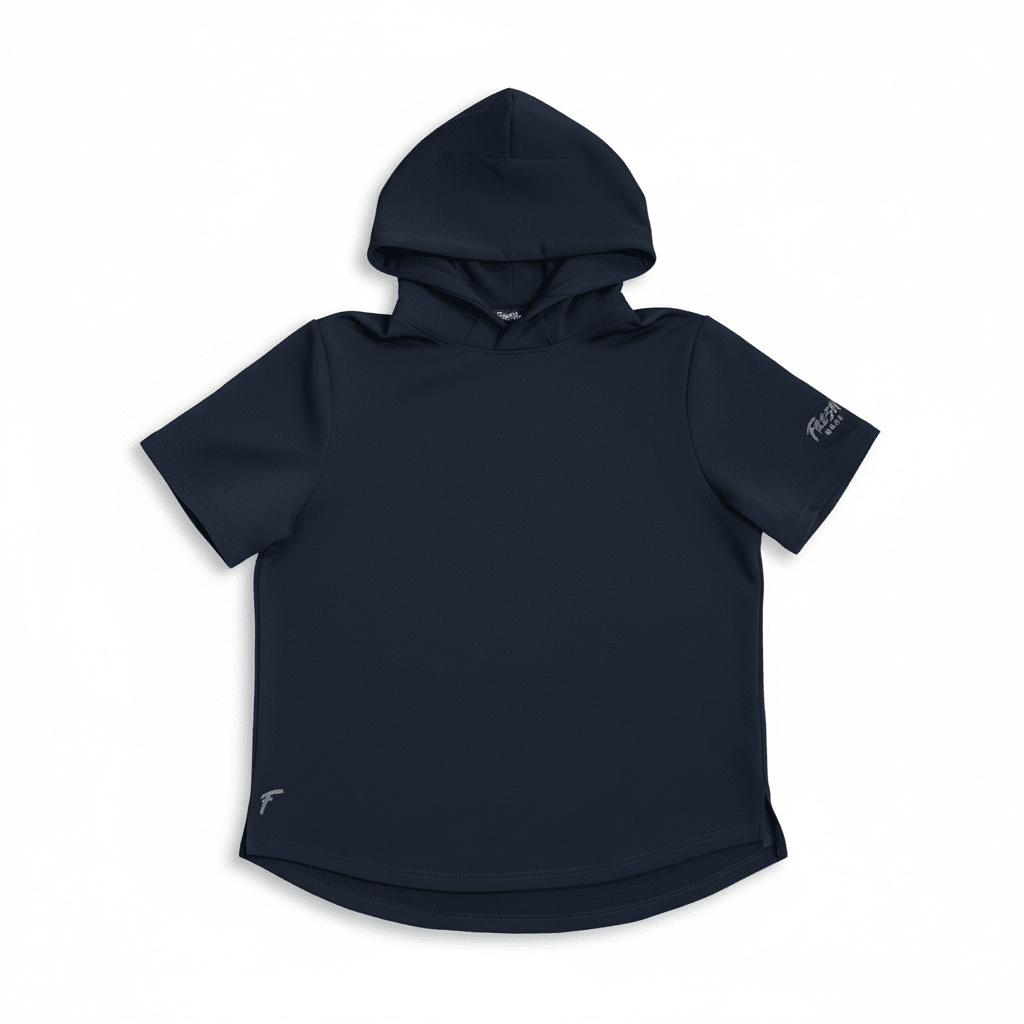 Short - Sleeve Hoodie V.2 - Fresh GolfNavy